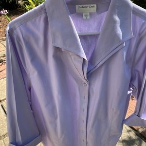 No Iron - Lavender 3/4 Shirt XL